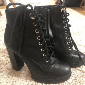 Aldo Platform Combat Style boots